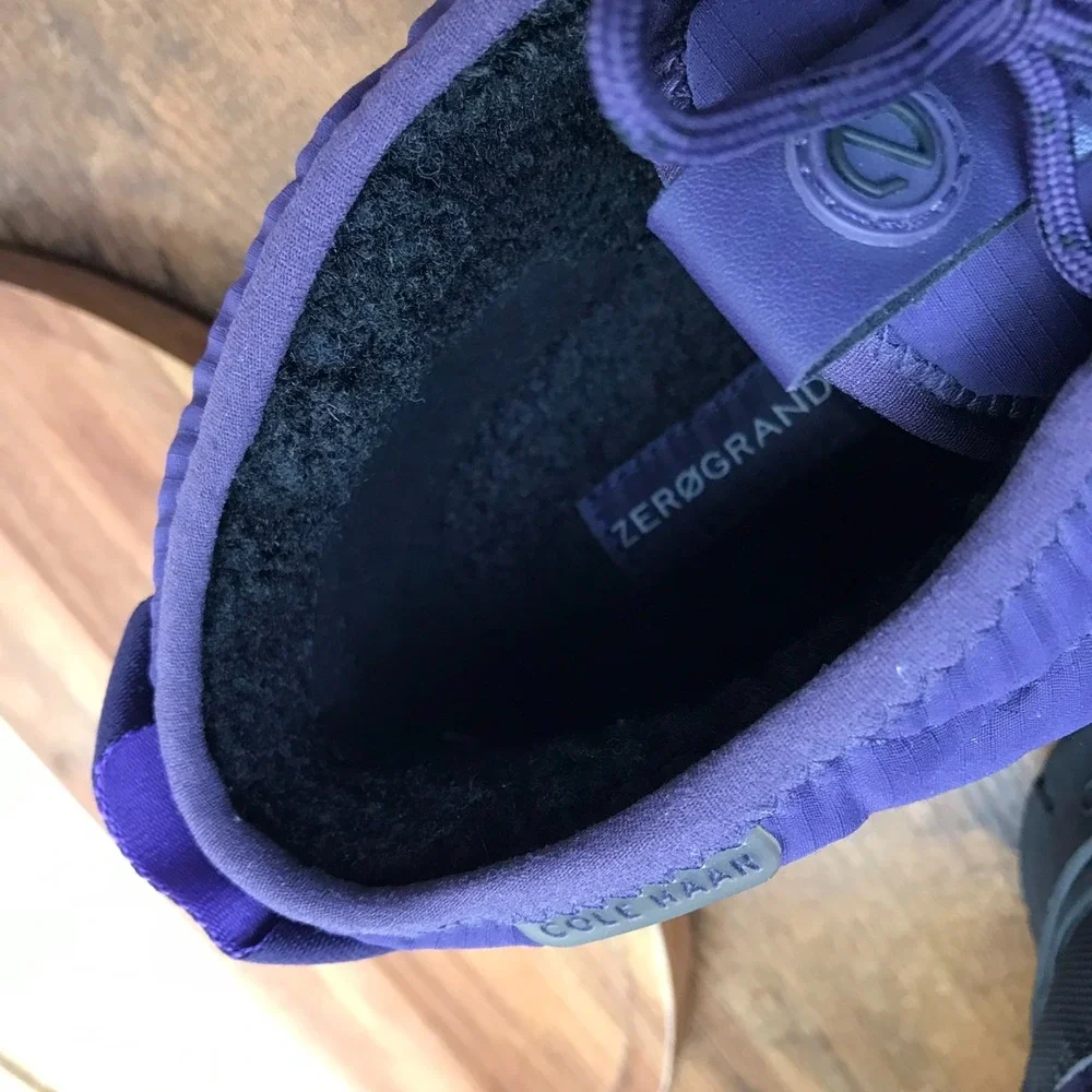 Cole Haan Generation Zerøgrand Rec Mid Slipper Mens 8M Purple Insualted Lined